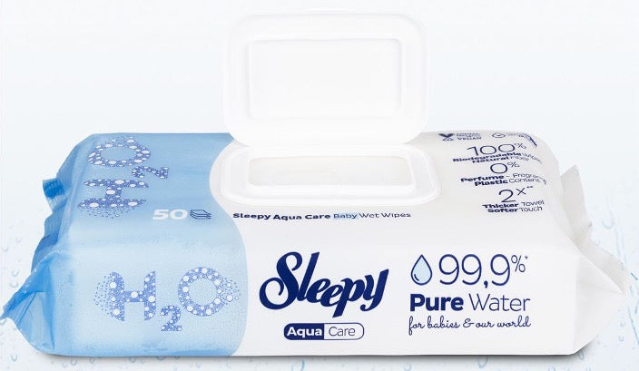 Sleppy Feuchttuch für Babys 99,9% Wasser