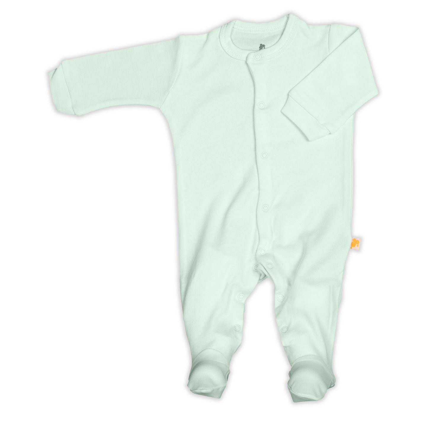 Strampler Schlafanzug für Babys aus Bio-Baumwolle in türkis