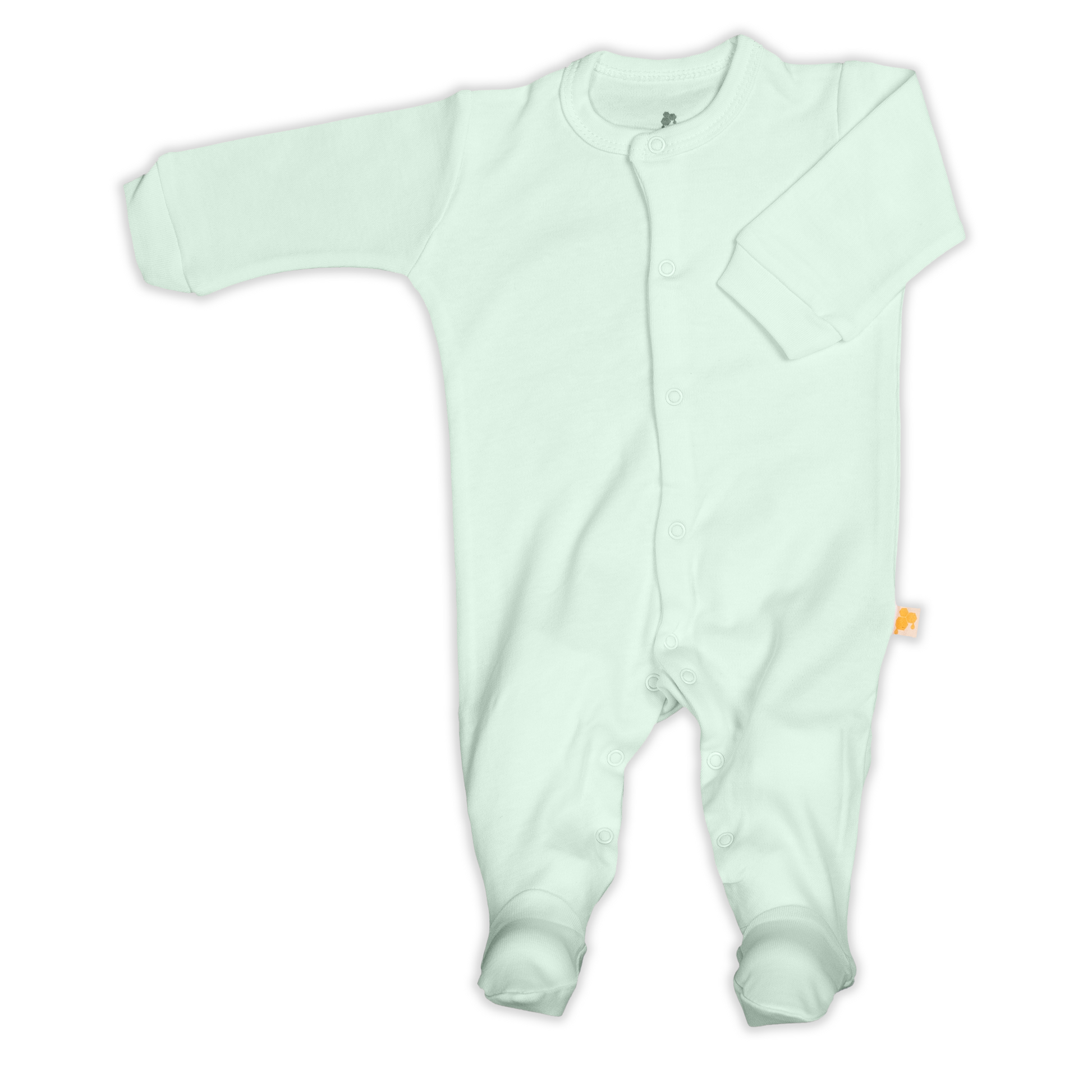 Strampler Schlafanzug für Babys aus Bio-Baumwolle in türkis